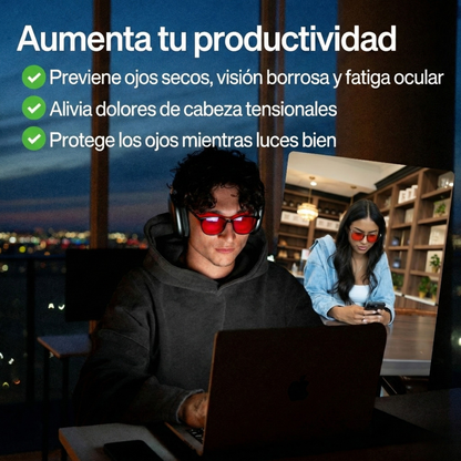 2 Gafas LUMEN™ – Sistema de Protección Visual Adaptativa